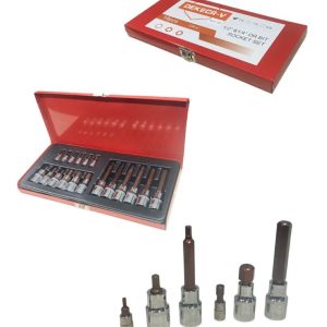 Juego De Copas 18Pcs 1/2 & 1/4 Dekecr-v